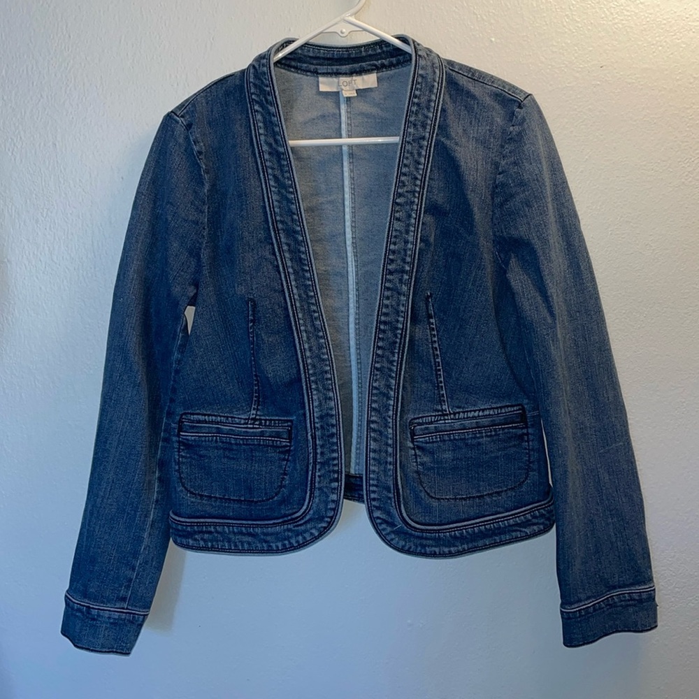 LOFT Ann Taylor Denim Jacket - Sz 8